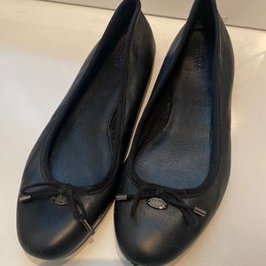 Coach Ballet Flats - Black Leather - size 10